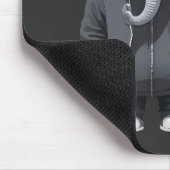 Olifant met hoodie Funny Cool Animal Vector Muismat (Hoek)