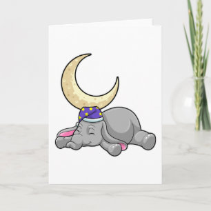 Olifant met Maan Kaart