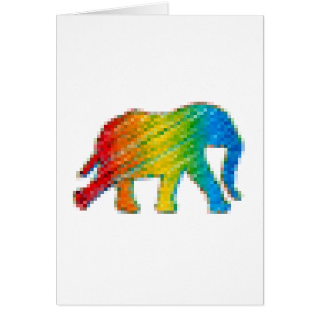 Olifant met Pixels (Voorkant)