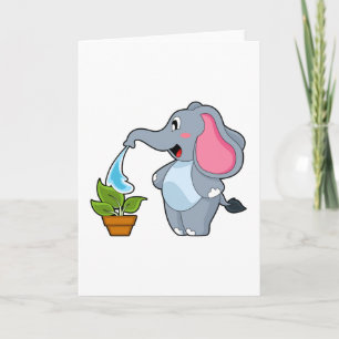 Olifant met Plant Kaart