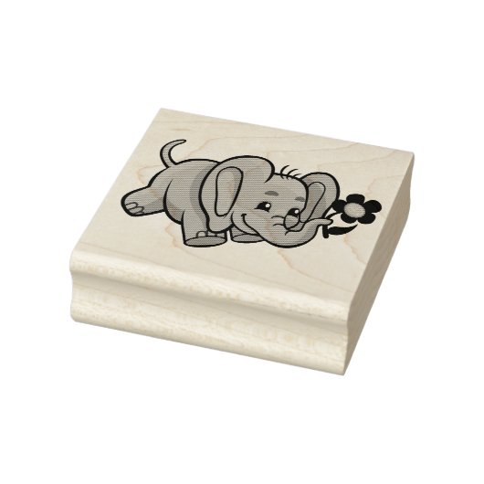 Olifant met ventilator rubberstempel (Stempel)