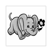 Olifant met ventilator rubberstempel (Afrduk)