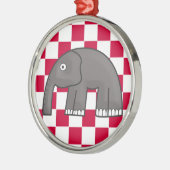 olifant metalen ornament (Links)