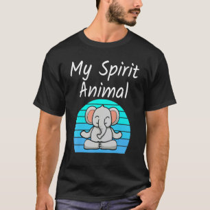 Olifant Mijn Spirituele Dier Ontspannende Meditati T-shirt