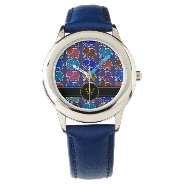 olifant . monogram . initiaal horloge (Voorkant)