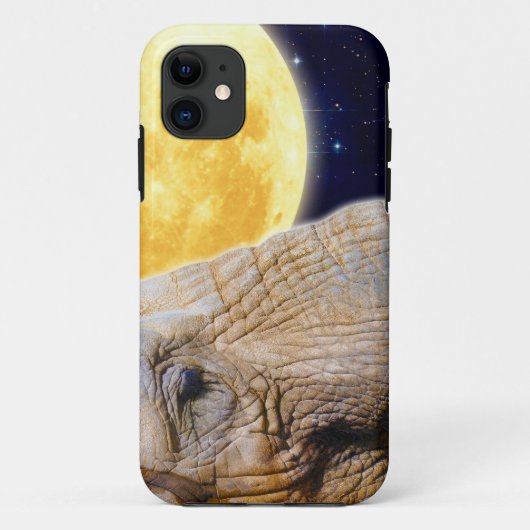 Olifant & Moon iPhone 5 Hoesje (Achterkant)