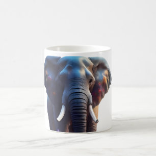 Olifant Mozaïek Glas in lood Mok Ontwerp