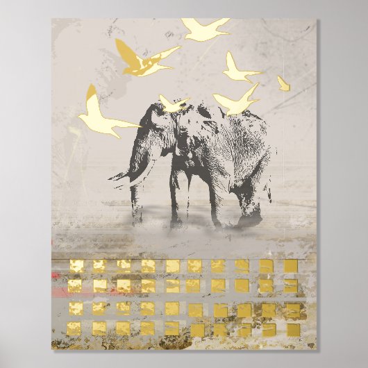 Olifant Nomad Modern Print (Voorkant)