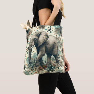 olifant Oerwoud schilderij Draagtas