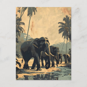 Olifant Oerwoud Serenity:  Briefkaart