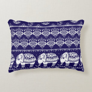 Olifant, paisley: tribal patroon. accent kussen