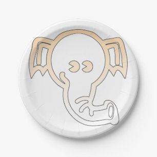 olifant papieren bordje