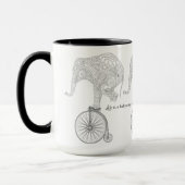 Olifant Penny Farthing Fiets Balans Mok (Links)