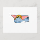 Olifant Piloot Pilotenpet Briefkaart (Voorkant)