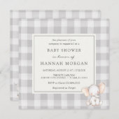 Olifant Plaid Vrijgezellenfeest Kaart (Voorkant / Achterkant)