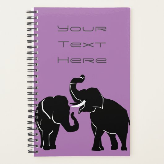 Olifant Planner aangepaste tekstnaam (Voorkant)