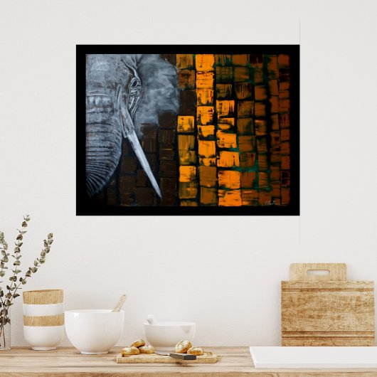 olifant Poster (Keuken)