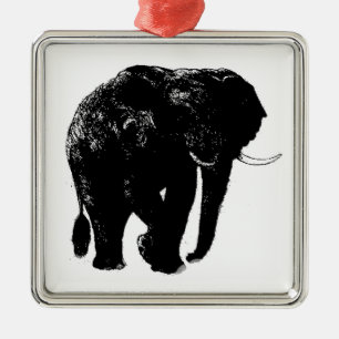 Olifant Premium Vierkant Keramisch Ornament