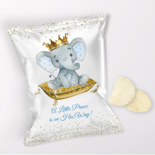 Olifant Prins Baby Shower Chipzak Verpakkingen Flyer