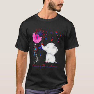Olifant Pulmonale Fibrose Awareness Ribbon T-shirt