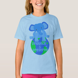 olifant redt de aarde t-shirt
