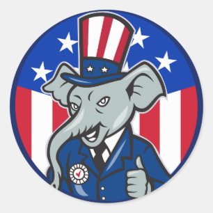 Olifant Republikeinse Stickers