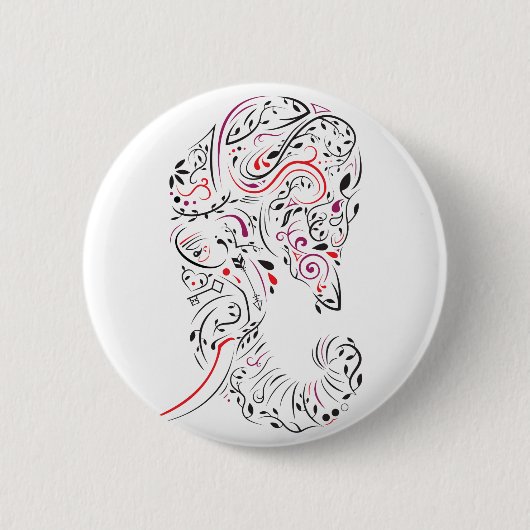 olifant ronde button 5,7 cm (Voorkant)