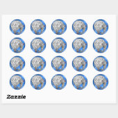 olifant ronde sticker (Vel)