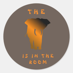 olifant ronde sticker