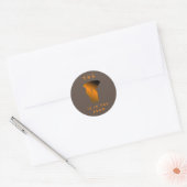 olifant ronde sticker (Envelop)