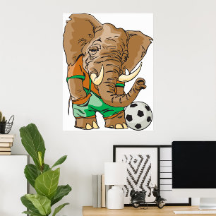 Olifant Spelen Football Poster