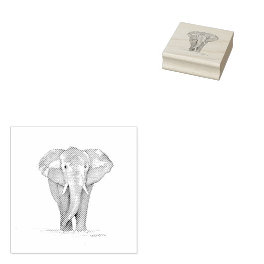 olifant stempel (Gestempeld)