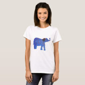 Olifant Tekening Basic T-shirt (Voorkant volledig)
