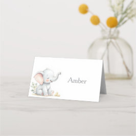 Olifant Thema Baby Shower Plaatskaartjes