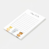 Olifant, Tijger & Luipaard Dingen om te Doen Post-it® Notes (Schuin)