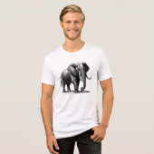 Olifant Tri-Blend Shirt (Voorkant volledig)