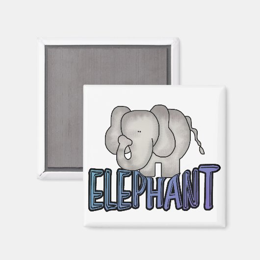 Olifant Tshirts en geschenken Magneet (Voorkant / Achterkant)