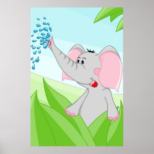 Olifant uit Afrika Poster