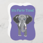 Olifant Uitnodiging door DAM Creative (Voorkant / Achterkant)