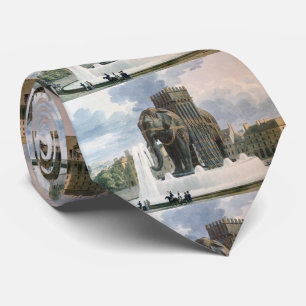 olifant van de afbeelding van de Bastille Stropdas