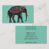  olifant visitekaartje (Voorkant / Achterkant)