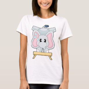 Olifant Workout Gymnastiek Fitness T-shirt