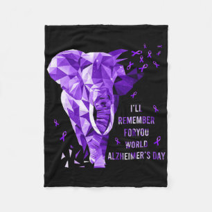Olifant Zal Voor Jou Wereld Heimerheimer Herinnere Fleece Deken