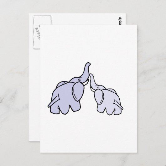 Olifanten Briefkaart (Voorkant / Achterkant)