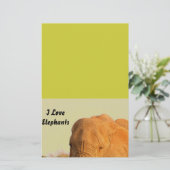 Olifanten Briefpapier (Staand voorkant)