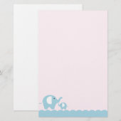 Olifanten Briefpapier (Voorkant / Achterkant)