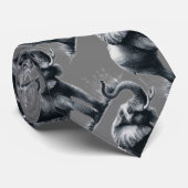 Olifanten Dierlijke Natuur Kunst Stropdas (Opgerold)