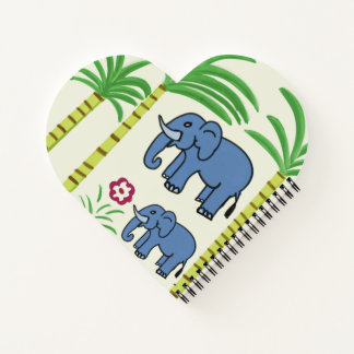 Olifanten en suikerriet print notitieboek