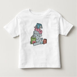 Olifanten en varkens lezen met vrienden kinder shirts
