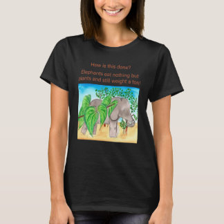 Olifanten Eten Alleen Maar Planten Olifant T-shirt